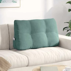 vidaXL Μαξιλάρι Πλάτης Θαλασσί 80 x 24 x 50 εκ Βελούδο