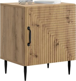 vidaXL Κομοδίνο Artisan Δρυς 43 x 34,5 x 50 εκ Επεξεργασμένο Ξύλο