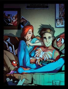 Κορνιζαρισμένη αφίσα Spider-Man - Peter & Mary