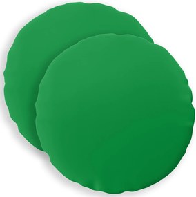 vidaXL Κάλυμμα Μαξιλαριού 2 pcs HEERLEN Πράσινο Ø 30 cm Πολυεστέρας