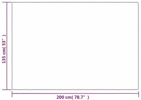 vidaXL Κουβέρτα Βαρύτητας με Κάλυμμα Γκρι 135x200 εκ. 10 κ. Υφασμάτινη