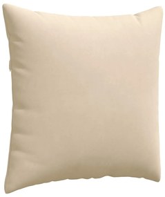 vidaXL Μαξιλάρι Καναπέ 2 pcs Κρεμ 80 x 80 cm ύφασμα