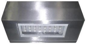 Adeleq Led Φωτιστικό Μονό Ορθογώνιο Επίτοιχο Αλουμινίου 1.6W Μπλε Σατινέ 9-7059664