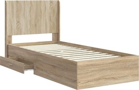 vidaXL Καλάθι με αποθήκη και κεφαλάρι Sonoma Δρυς 100 x 200 cm