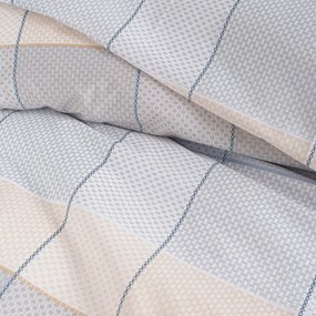 Παπλωματοθήκη Μονή (Σετ 160x250) Rythmos Next Colette Grey/Blue