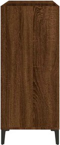 vidaXL Δισκοθήκη Καφέ Δρυς 84,5 x 38 x 89 εκ. από Επεξεργασμένο Ξύλο