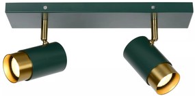 Φωτιστικό Οροφής Lucide 35913-02-33 FLORIS Πράσινο (Green)|Χρυσό Χρώμα (Gold Coloured)