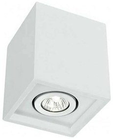 Φωτιστικό Οροφής - Σποτ Space I-SPACE-Q1 Ρυθμιζόμενο White 1xGU10 13,4x13,4x16cm White Intec Plaster
