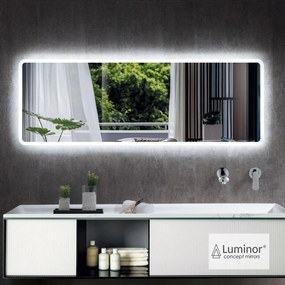 Luminor ADAGIO MUSIC 140 Φωτιζόμενος καθρέφτης Led 135W 4148 LUMEN 140x70εκ