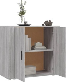 vidaXL Ντουλάπι Γκρι Sonoma 80x33x70 εκ. από Επεξεργασμένο Ξύλο