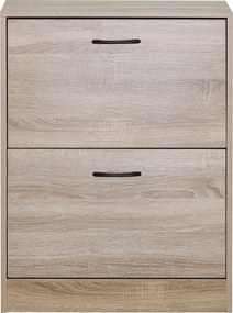 Παπουτσοθήκη Brantley δρυς μοριοσανίδα 60x24x81εκ