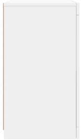 vidaXL Μπουφές με Φώτα LED Λευκός 163 x 37 x 67 εκ.