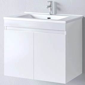 Έπιπλο Μπάνιου Πάγκος Με Νιπτήρα Omega S3BOM075GL0 75x45x60cm White Porcelain,Melamine