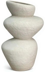 Βάζο Luma 546HAR1102 Φ12x25cm Beige Aberto Design Κεραμικό