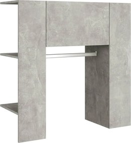 vidaXL Ντουλάπι Διαδρόμου Γκρι σκυροδέματος 97,5x37x99εκ.Επεξεργ. Ξύλο
