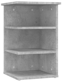 vidaXL Βοηθητικό Ντουλάπι Γκρι Σκυρ. 35 x 35 x 55 εκ. από Επεξ. Ξύλο