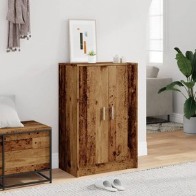 vidaXL Παπουτσοθήκη Όψη Παλαιού Ξύλου 60x35x92 εκ. Επεξεργασμένο Ξύλο