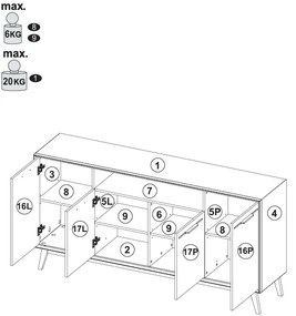 Μπουφές Chervil 4D