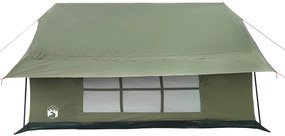 vidaXL Καταφύγιο Τέντας Στρατιωτικό Πράσινο 340 x 246 x 210 εκ.