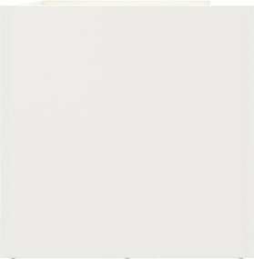 vidaXL Ζαρντινιέρα Λευκή 62x30x29 εκ. από Χάλυβα