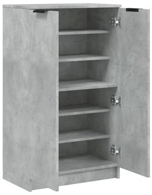 vidaXL Παπουτσοθήκη Γκρι Σκυροδέματος 59x35x100,5 εκ. Επεξεργασμένο Ξύλο