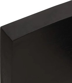 vidaXL Επιφάνεια Τραπεζιού Σκούρο Καφέ 80x60x(2-6) εκ Επεξ. Μασίφ Δρυς