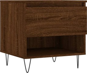 vidaXL Τραπεζάκια Σαλονιού 2 τεμ. Καφέ Δρυς 50x46x50 εκ. Επεξ. Ξύλο