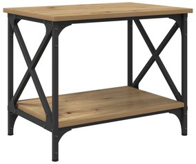 vidaXL Τραπεζάκι Πλευράς artisan δρυς 55 x 38 x 45 εκ