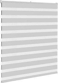 vidaXL Ζέβρα τυφλή Ανοιχτό Γκρι Πλάτος υφάσματος 120,9 εκ. Πολυεστέρας