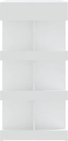 vidaXL Τραπέζι Μπαρ με Ράφια Λευκό 100x50x101,5 εκ. από Επεξ. Ξύλο