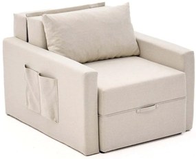 Πολυθρόνα - Κρεβάτι Saros 825BLC4732 86x110x72cm Cream
