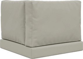 vidaXL Μαξιλάρι Καναπέ Εξωτερικού Χώρου 3 pcs Γκρι Πολυεστέρας