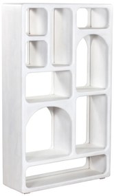 ΒΙΒΛΙΟΘΗΚΗ HANDYR HM9707 ΜΑΣΙΦ ΞΥΛΟ MANGO ΣΕ ΛΕΥΚΟ ΧΡΩΜΑ 100x35x165Yεκ.