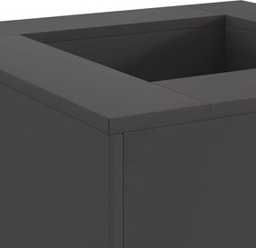 vidaXL Φωτιά Μαύρο 60 x 60 x 30 cm Ατσάλι