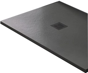 Ντουζιέρα παραλληλόγραμμη - Sirene Slate-Gkri - Mat-140 x 80 εκ.