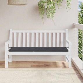 vidaXL Μαξιλάρι Πάγκου Κήπου Μαύρο 150x50x4 εκ. Ύφασμα Oxford