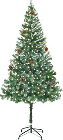 vidaXL Τεχνητό Χριστουγεννιάτικο Δέντρο Πράσινο 180 cm PVC και Χάλυβας