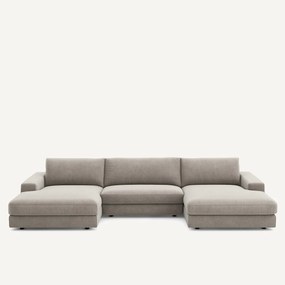 Καναπές 5 θέσεων από βελούδινο chenille, Skander