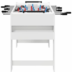 vidaXL Τραπέζι Φουτμπολ Λευκό 125 x 60,5 x 80 εκ. Επεξεργασμένο ξύλο