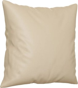 vidaXL Πολυθρόνες Σετ 2 Τεμ. Κρεμ από Ύφασμα Μικροϊνών με Μαξιλάρια