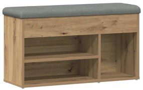 vidaXL Πάγκος παπουτσιών  Artisan Oak 82x32x45,5 cm Κατασκευασμένο ξύλο