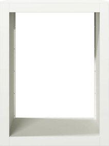 vidaXL Ράφι Καυσόξυλων Λευκό 60x40x80 εκ. Ατσάλινο