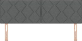 vidaXL Κεφαλάρι Σκούρο Γκρι 160 cm ύφασμα