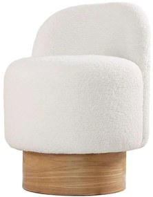 Σκαμπό Monre Teddy 209FLF1392 Φ47x66cm White
