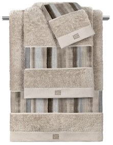 Πετσέτες Santiago (Σετ 3τμχ) Stone- Natural Guy Laroche Σετ Πετσέτες 70x140cm 100% Cotton
