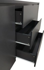 Μπουφές Kalya pakoworld σε ανθρακί απόχρωση 220x49x89.5εκ