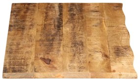 vidaXL Επιφάνεια Τραπεζιού 120x60x2,5 εκ. Live Edge Μασίφ Ξύλο Μάνγκο