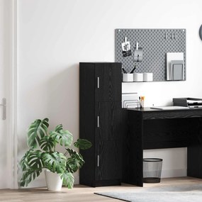 vidaXL Highboard Μαύρη Οξυά 31.5 x 32 x 122.5 εκ