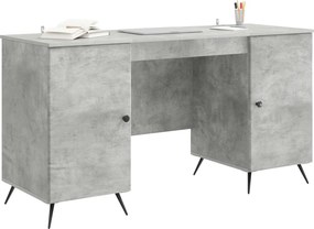 vidaXL Γραφείο Γκρι Σκυροδέματος 142,5 x 50 x 75 εκ.