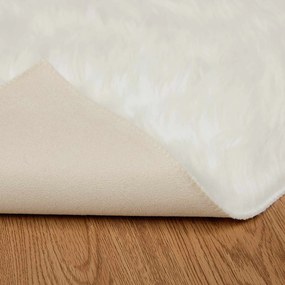 vidaXL Χαλί από τεχνητό πρόβειο δέρμα TAFALLA Λευκό 120 x 170 cm